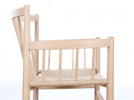 Mid-Century Modern danish armchair in oak model 81 by Jørgen Bækmark. New realese