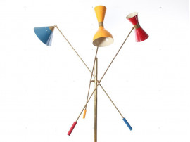 Mid century modern floor lamp, Angeli Lelli style