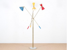 Mid century modern floor lamp, Angeli Lelli style