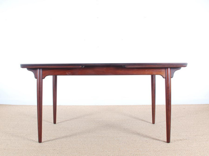 Mid-Century  modern large  dining table by Oman Junior in Rio rosewood.