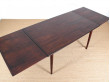 Mid-Century  modern large  dining table by Oman Junior in Rio rosewood.