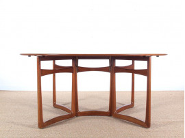 Mid-Century  modern teak  folding dining table by Hvidt and Mølgaard Nielsen model 20/59