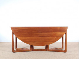 Mid-Century  modern teak  folding dining table by Hvidt and Mølgaard Nielsen model 20/59