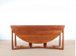 Mid-Century  modern teak  folding dining table by Hvidt and Mølgaard Nielsen model 20/59