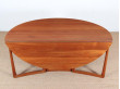 Mid-Century  modern teak  folding dining table by Hvidt and Mølgaard Nielsen model 20/59