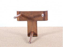 Mid century modern stool in pine and oak