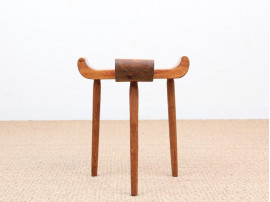 Mid century modern stool in pine and oak