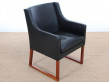 Mid century modern pair of armchair Model 3246 by Børge Mogensen for Fredericia Stolefabrik