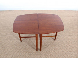 Mid-Century danish solid teak pair of side tables