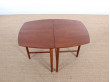 Mid-Century danish solid teak pair of side tables