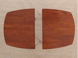 Mid-Century danish solid teak pair of side tables