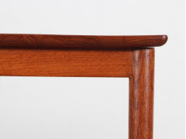 Mid-Century danish solid teak pair of side tables