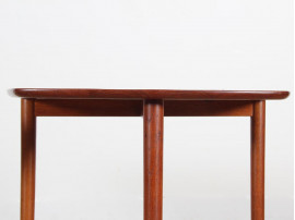 Mid-Century danish solid teak pair of side tables