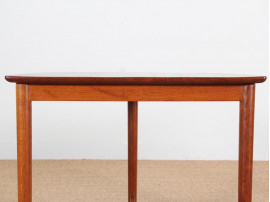 Mid-Century danish solid teak pair of side tables