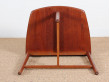 Mid-Century danish solid teak pair of side tables