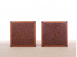 Mid-Century  modern pair of coffee table in teak by Rolf Middelboe & Gorm Lindum