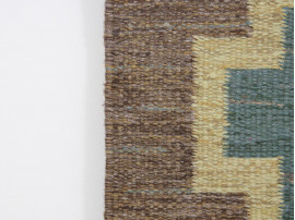 Tapis suèdois en laine tissé main. 240 x 180 cm.