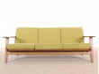 Mid modern-scandinavian sofa, GE-290 by Hans J. Wegner for Getama, 3 -seater