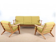 Mid century modern pair of armchairs model GE 290 by Hans Wegner for Getama. 