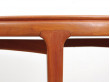 Mid modern dansih round dining table in teak, 4/10 seats