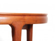 Mid modern dansih round dining table in teak, 4/10 seats