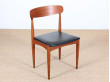 Mid century modern set of 4 Scandinavian teak chairs