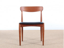 Mid century modern set of 4 Scandinavian teak chairs