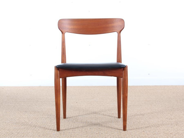 Mid century modern set of 4 Scandinavian teak chairs