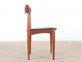 Mid century modern set of 4 Scandinavian teak chairs