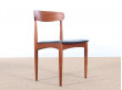 Mid century modern set of 4 Scandinavian teak chairs