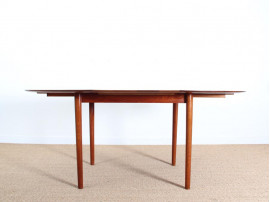 Danish mid-century modern dining table in solid teak 