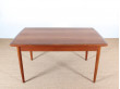 Mid-Century Modern scandinavian dining table in teak, seat 4-8