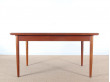 Mid-Century Modern scandinavian dining table in teak, seat 4-8