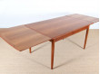 Mid-Century Modern scandinavian dining table in teak, seat 4-8