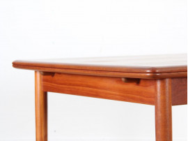 Mid-Century Modern scandinavian dining table in teak, seat 4-8