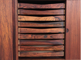 Mid-Century  modern Scandinavian wall system Cado in Rio rosewood