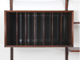 Mid-Century  modern Scandinavian wall system Cado in Rio rosewood