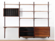 Mid-Century  modern Scandinavian wall system Cado in Rio rosewood