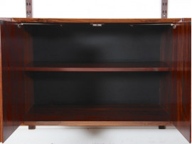 Mid-Century  modern Scandinavian wall system Cado in Rio rosewood