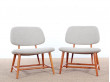 Mid-Century  modern  pair of TV chairs by  Alf Svensson