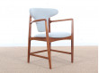 Mid-Century  modern  arm chair in mahogany by Kofod Larsen