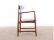 Fauteuil scandinave en acajou. 