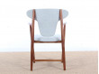 Fauteuil scandinave en acajou. 