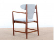 Fauteuil scandinave en acajou. 