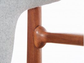 Mid-Century  modern  arm chair in mahogany by Kofod Larsen