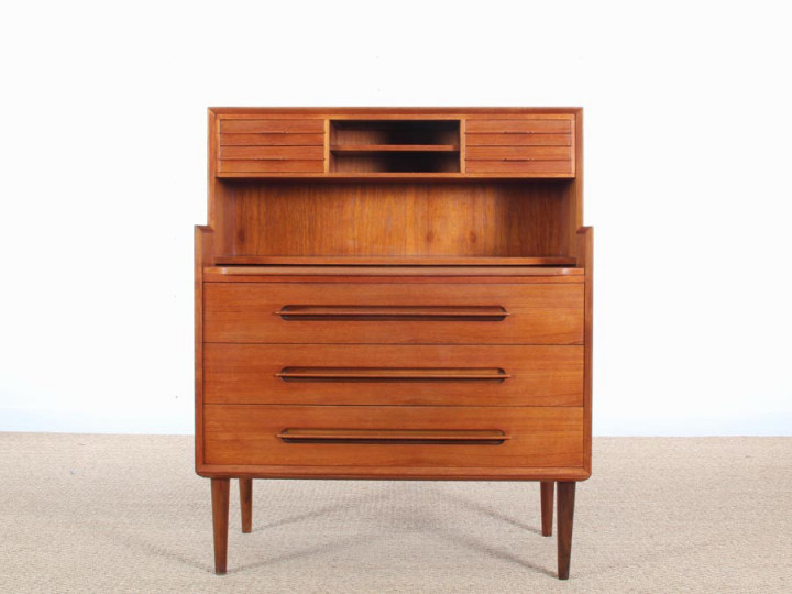 Mid-Century  modern teak secretary by Ejvind A. Johansson 