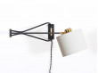Mid modern french wall lamp by Rene Mathieu