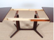 Table de repas scandinave extensible en palissandre 6/10 pers.