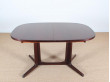 Mid-Century  modern dining table in rosewood 6/10 seats.