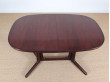 Mid-Century  modern dining table in rosewood 6/10 seats.